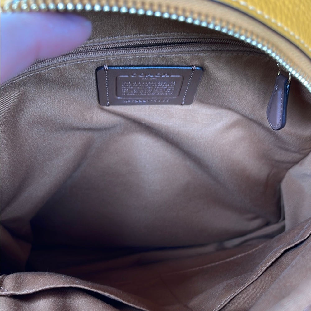 Coach C2221-5666 Court Pebbled Leather Backpack in Mussssstttttarrrrrddddd!!! - Picture 11 of 13